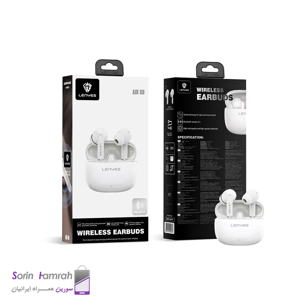 هندزفری بی سیم لنیس مدل Lenyes Air 68 TWS