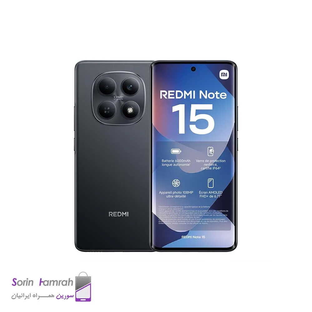 گوشی موبايل شیائومی مدل   Xiaomi Redmi Note 15 4G  ظرفیت 128 گیگابایت رم 8 گیگابایت