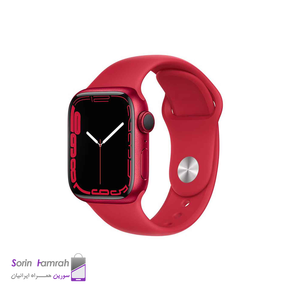 اپل واچ سری 7 مدل 41mm بدنه آلومینیوم با بند سیلیکونی