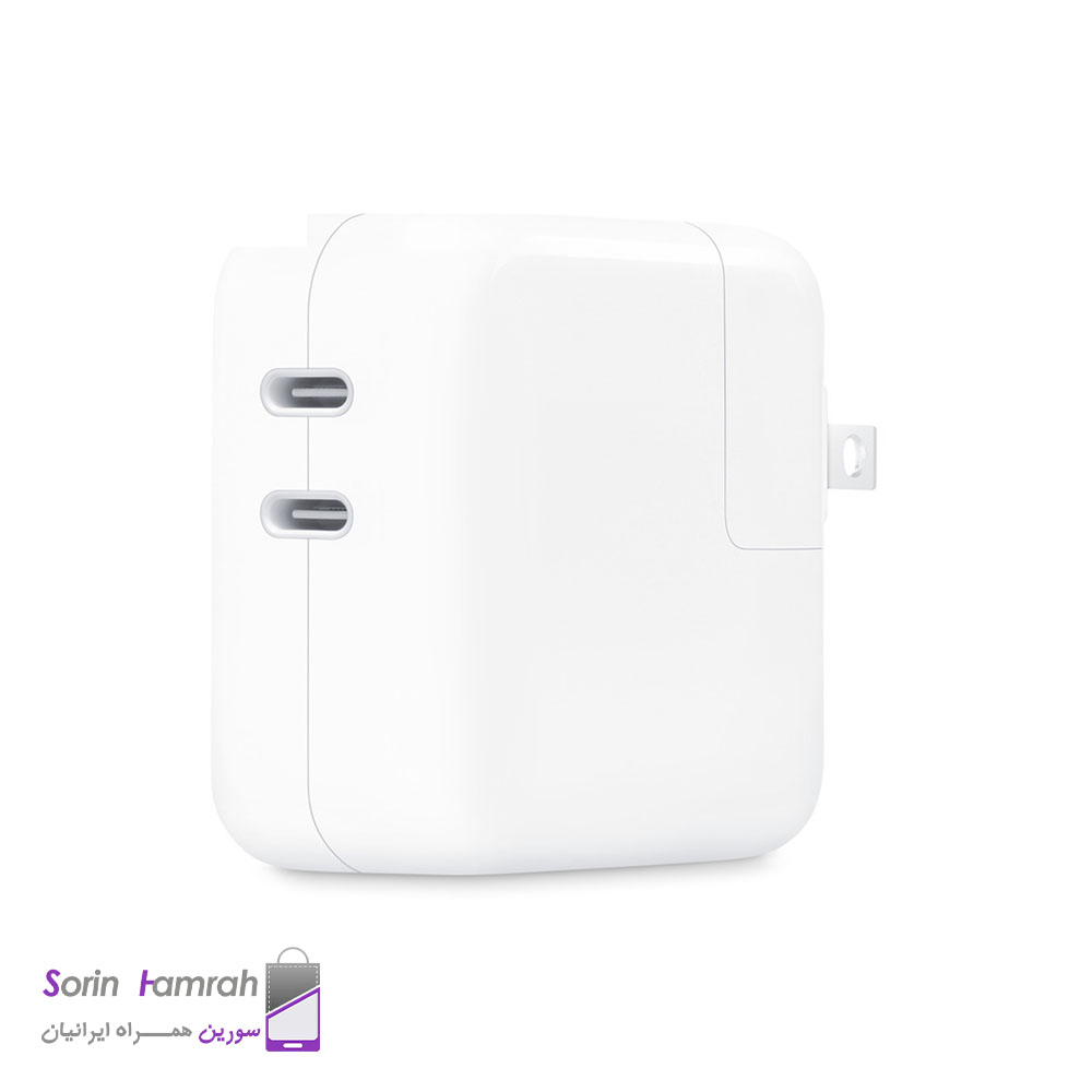 اداپتور شارژر اپل مدل اصلی(35W Dual USB-C power Adapter)